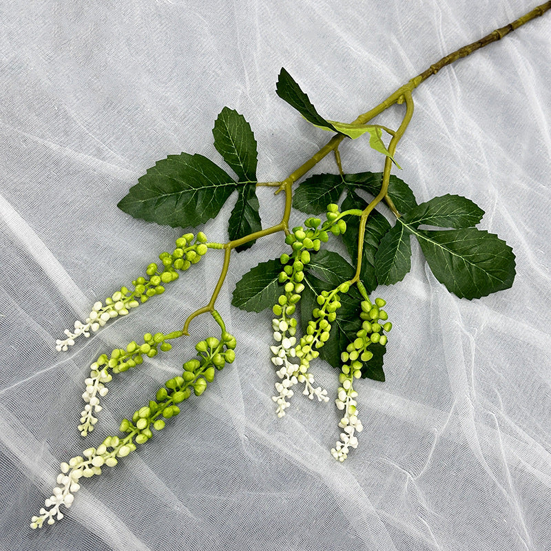 Plante Artificielle en Latex, Tige Unique avec 6 Fruits, 82 cm, Décoration Élégante pour Mariage, Maison ou Espace Commercial