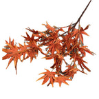 Branche artificielle en tissu soyeux avec feuilles d'érable, 100 cm, idéale pour mariages et décoration intérieure