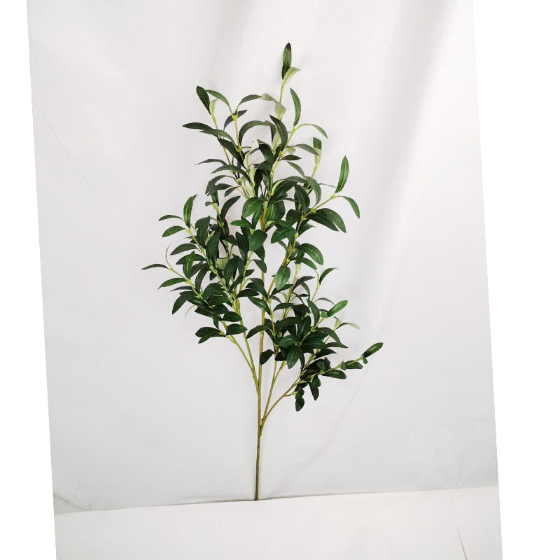 Feuilles d'olivier artificielles, décoration végétale réaliste, brins d'olivier 49 cm, 72 feuilles par paquet, style provençal, pour mariage, intérieur, boutique