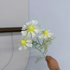 Bouquet artificiel chrysanthème 3 têtes, haut. 59 cm, décor élégant salon mariage extérieur