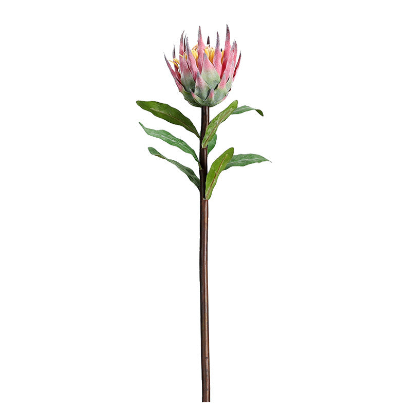 Fleur artificielle unique Protea rose glacé, longueur 56 cm, décoration intérieure, mariage, événements