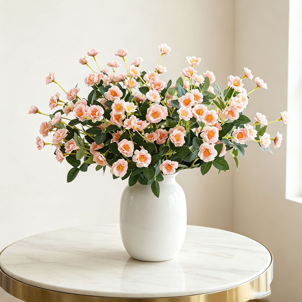 Bouquet de roses artificielles haut de gamme, 37 cm, décoration intérieure extérieure, mariage, événement, cadeau, style français vintage