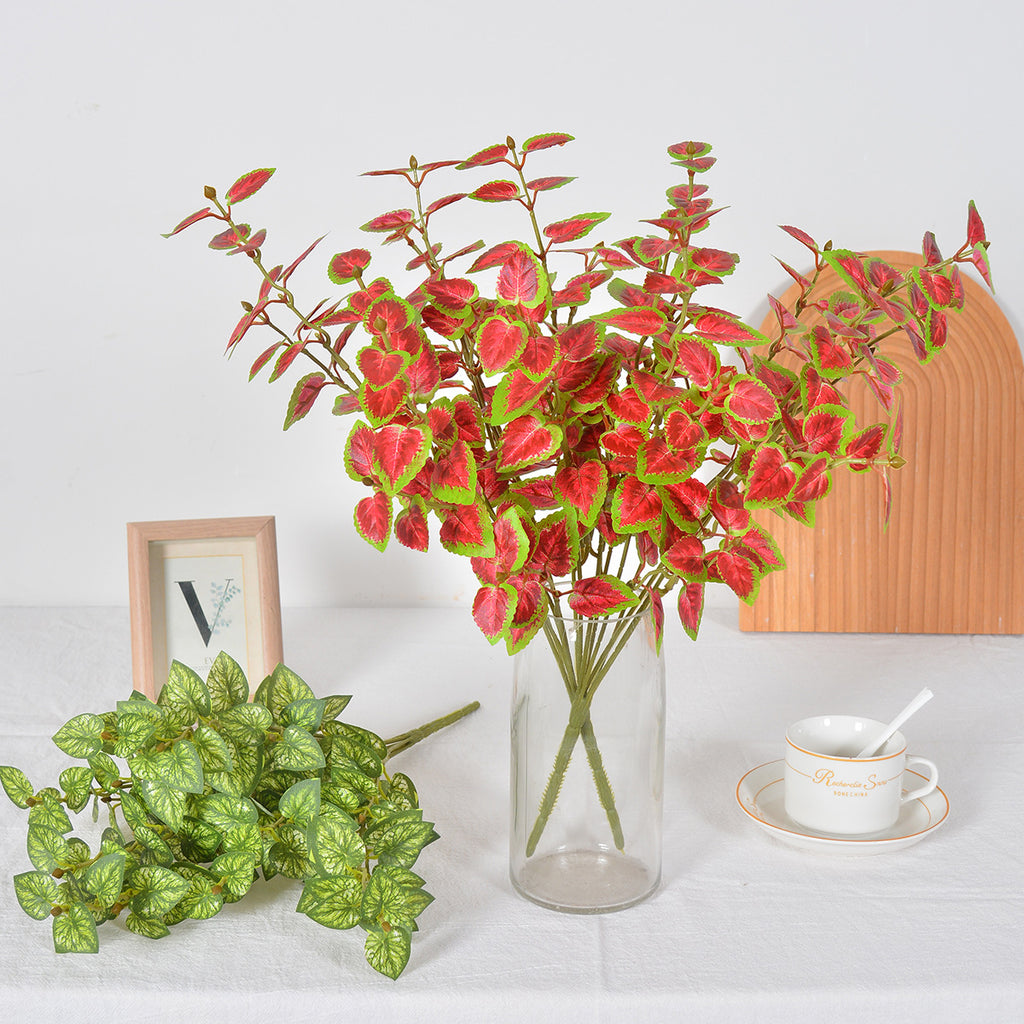 Feuilles artificielles de Caladium, 18 cm, idéales pour décoration intérieure et extérieure
