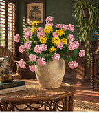 Fleur artificielle en tissu soyeux, hortensia boule de neige à 3 têtes, 70 cm, décoration d'intérieur élégante pour maison, mariage ou boutique