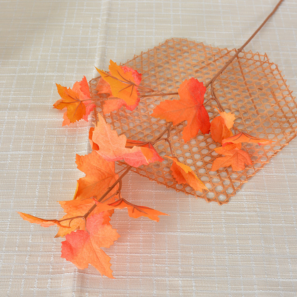 Feuille d'érable artificielle, 70 cm, décoration intérieure élégante pour Noël, mariage et boutique