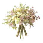 Bouquet de fleurs artificielles élégant, hortensia et eucalyptus, 33 cm, décoration intérieure, mariage, cadeau