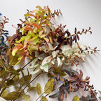 Fleur artificielle en tige unique, corail vert, feuilles d'eucalyptus, 83 cm, décoration intérieure et extérieure