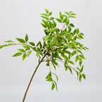 Branche de Nandina Simulée, 110 cm, Tissu Velours, Décoration Intérieure Élégante