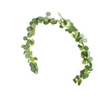 Liane artificielle en feuilles d'eucalyptus, 190 cm, idéale pour mariages et décoration intérieure