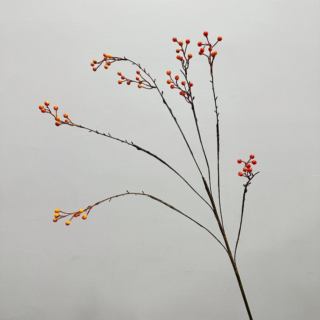 Branche artificielle de baies rouges, 140 cm, décoration intérieure et extérieure, style champêtre