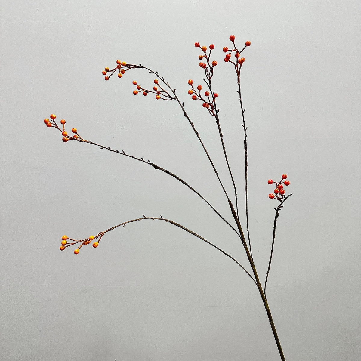 Branche artificielle de baies rouges, 140 cm, décoration intérieure et extérieure, style champêtre