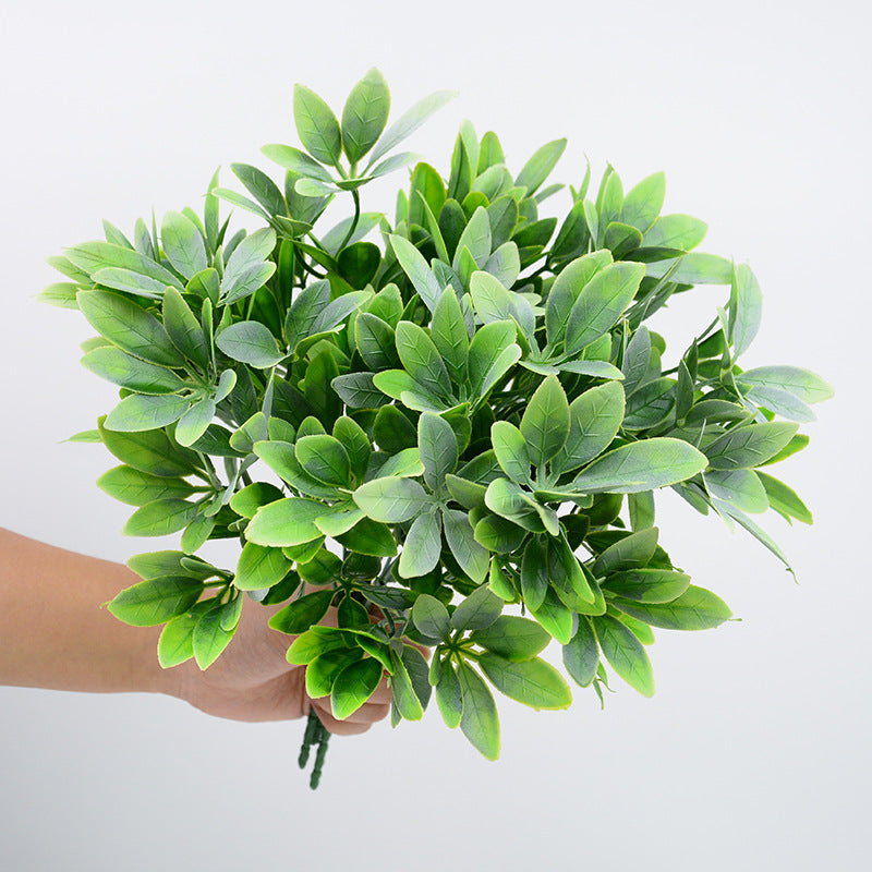 Bouquet de feuilles de Pachira en plastique, 33 cm, décoration intérieure et extérieure