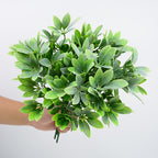 Bouquet de feuilles de Pachira en plastique, 33 cm, décoration intérieure et extérieure
