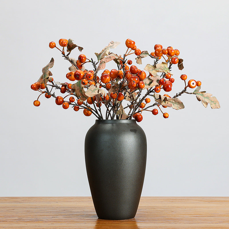 Branche décorative en fruits artificiels, 49 cm, style rétro, idéale pour décoration intérieure