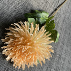 Fleur artificielle Chrysanthème Griffe de Dragon à tige unique, 73 cm, soie polyester, décoration intérieure et mariage