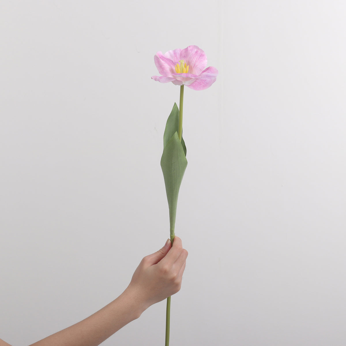 Tulipe artificielle en PU, tige unique, 65 cm de haut, idéale pour les mariages et la décoration intérieure