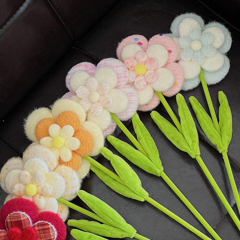 Fleurs artificielles en velours, 10 tiges de fleurs sauvages, 38 cm, décoration intérieure, mariage, événements