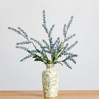 Branche artificielle sel et poivre, 110 cm, décoration intérieure élégante, mariage et événements