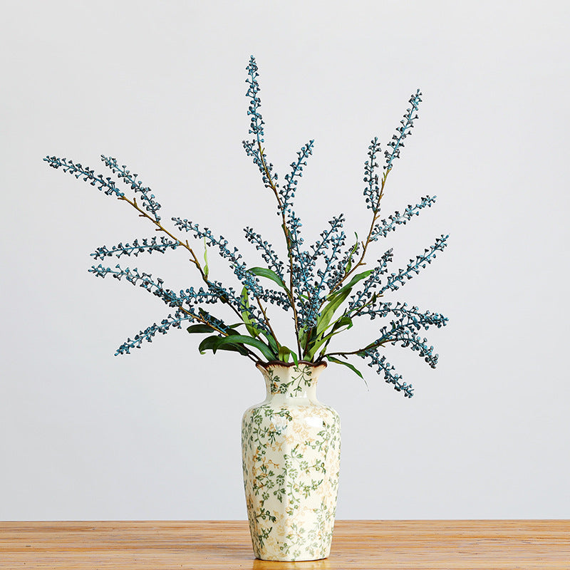 Branche artificielle sel et poivre, 110 cm, décoration intérieure élégante, mariage et événements