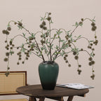 Fleur artificielle longue tige à baies de style moderne, décoration intérieure et extérieure, 116 cm