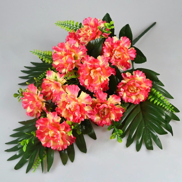 Bouquet de 12 pivoines en soie artificielle, 52 cm, décoration intérieure pour mariage, maison ou hôtel