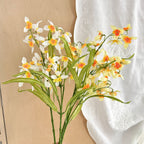 Fleur artificielle orchidée Cymbidium, tige unique, 50 cm, décoration intérieure élégante