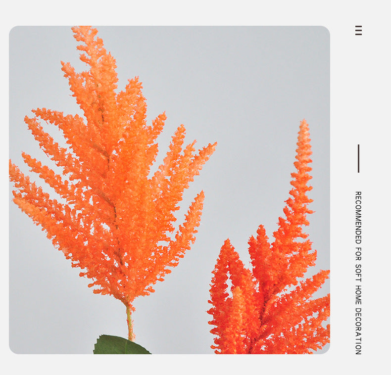 Fleur artificielle Astilbe, tige unique avec 3 fleurs, 103 cm, décoration intérieure élégante