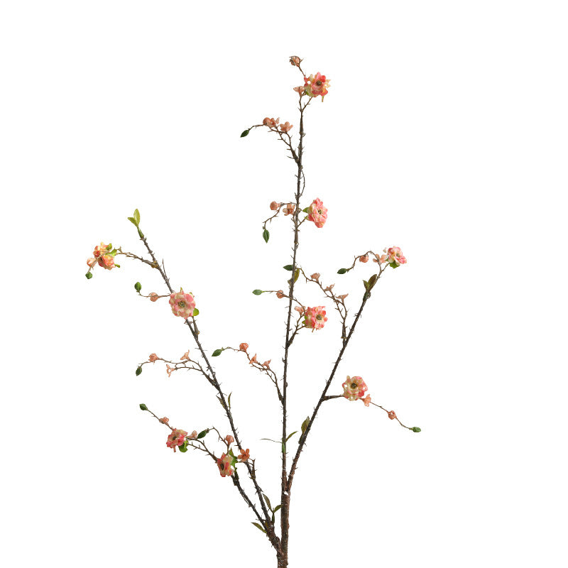 Fleur artificielle en polyester soyeux, tige unique avec 8 fleurs de bougainvillée, 91 cm, décoration intérieure