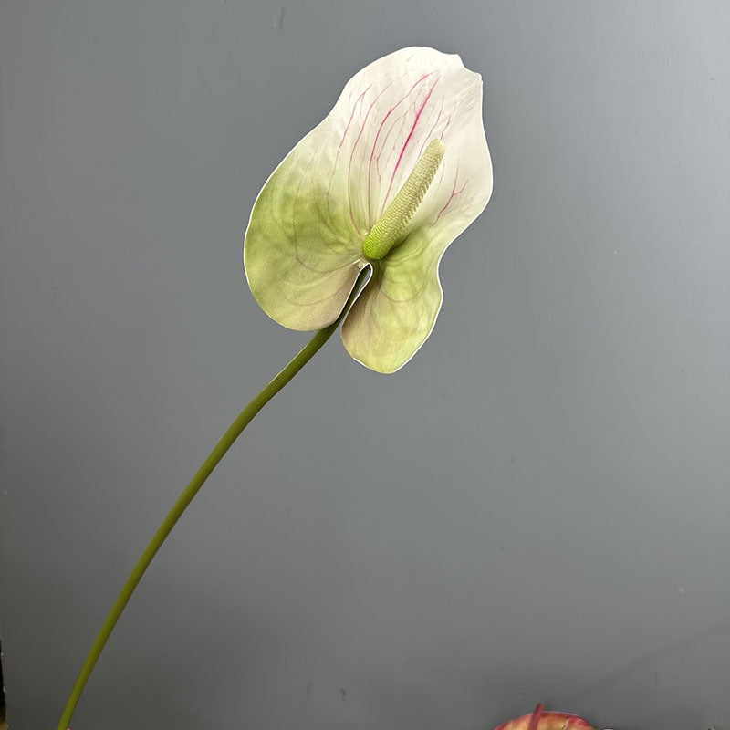 Fleur artificielle d’Anthurium, tige unique, 72 cm de haut, pour mariage, décoration intérieure et espaces commerciaux