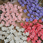Bouquet de fleurs artificielles en polyester, fleurs de prunier, 30 cm, 10 tiges, décor d'intérieur