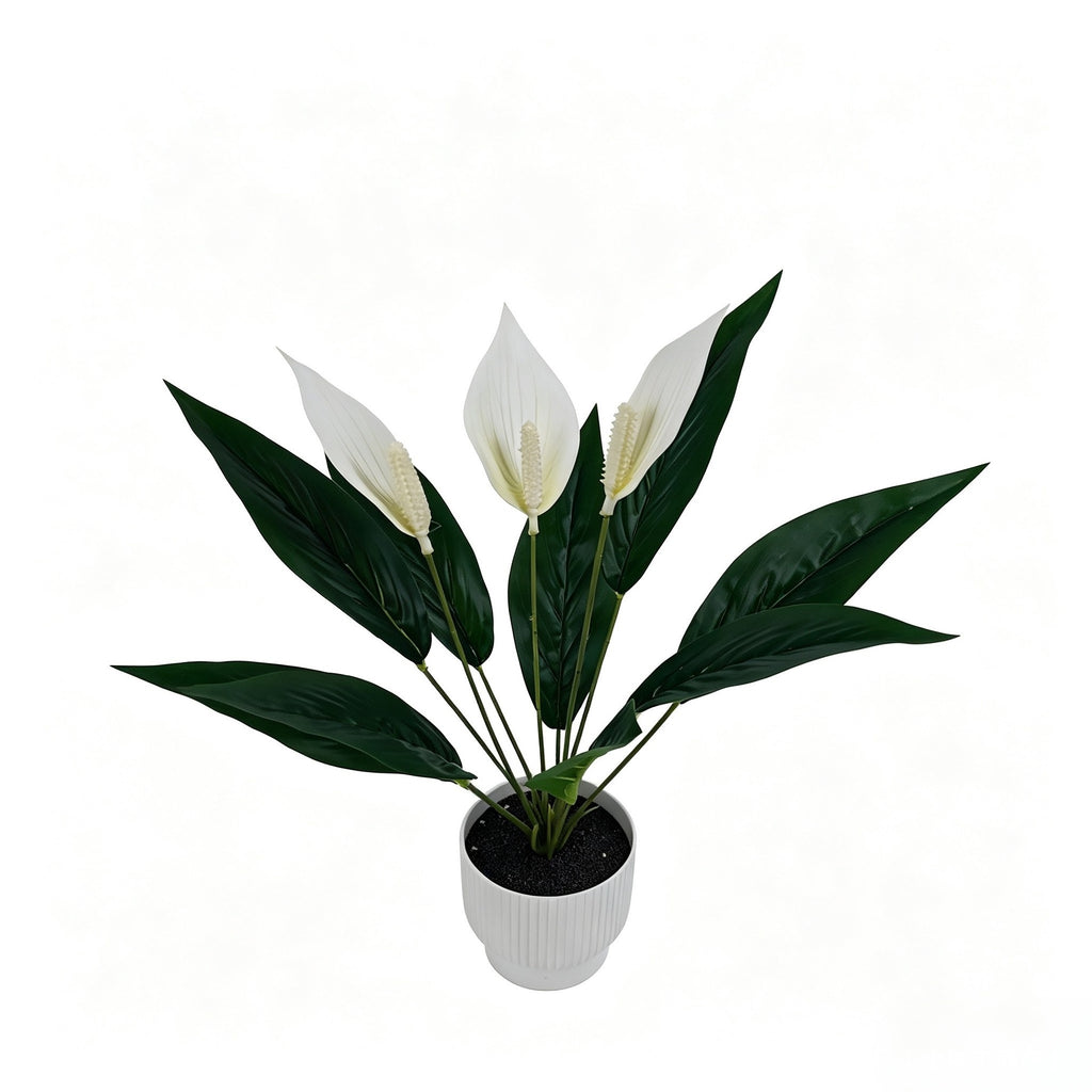 Anthurium artificiel, bouquet de 12 fleurs, 42,5 cm, plastique PE/PVC, décoration intérieure, mariage, événements