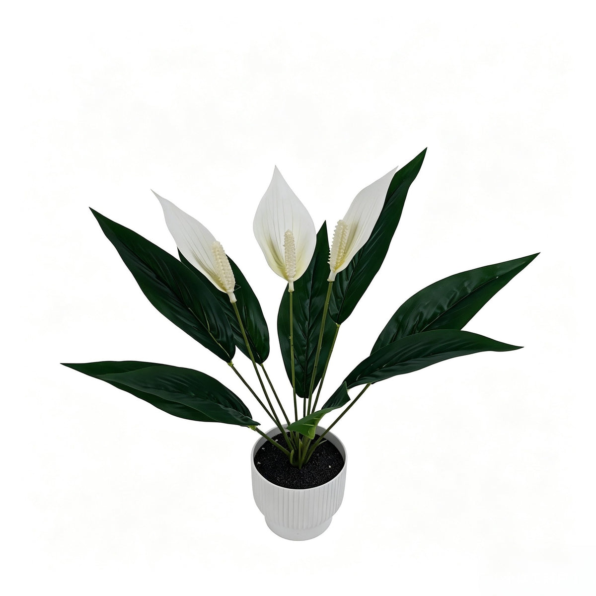 Anthurium artificiel, bouquet de 12 fleurs, 42,5 cm, plastique PE/PVC, décoration intérieure, mariage, événements