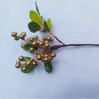 Branche de baies artificielles en plastique, 23 cm, rouge, décoration de Noël, mariage, intérieur