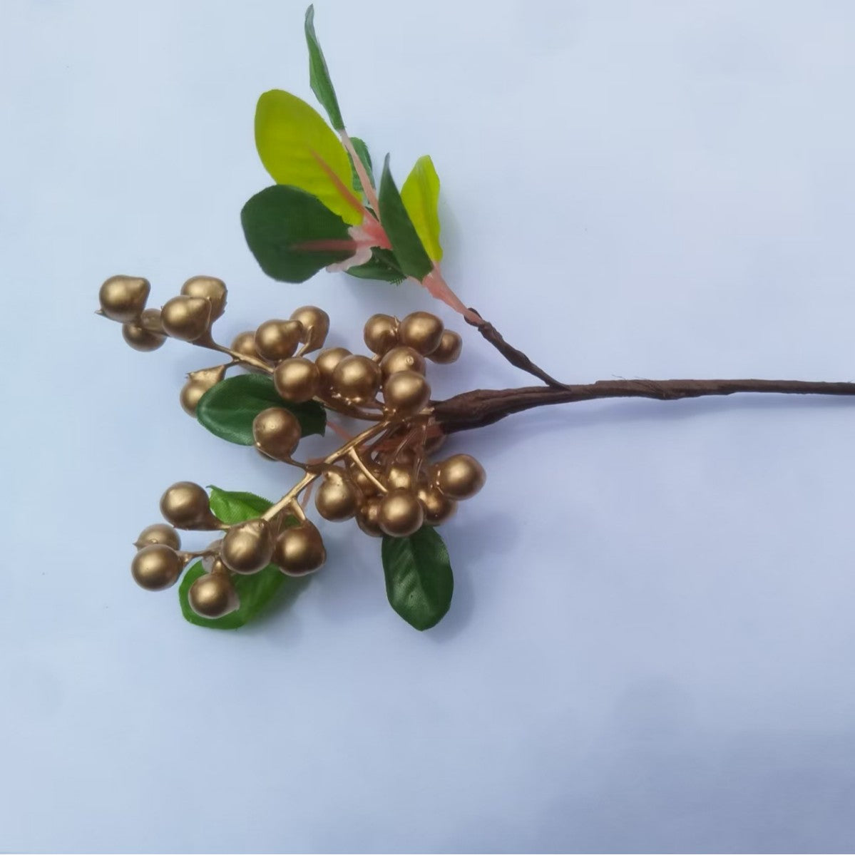Branche de baies artificielles en plastique, 23 cm, rouge, décoration de Noël, mariage, intérieur
