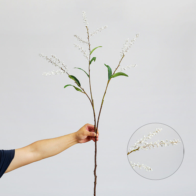 Branche artificielle sel et poivre, 110 cm, décoration intérieure élégante, mariage et événements