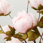 Bouquet de pivoines artificielles en soie, 4 fleurs, 73 cm, décoration élégante pour mariage, intérieur et extérieur