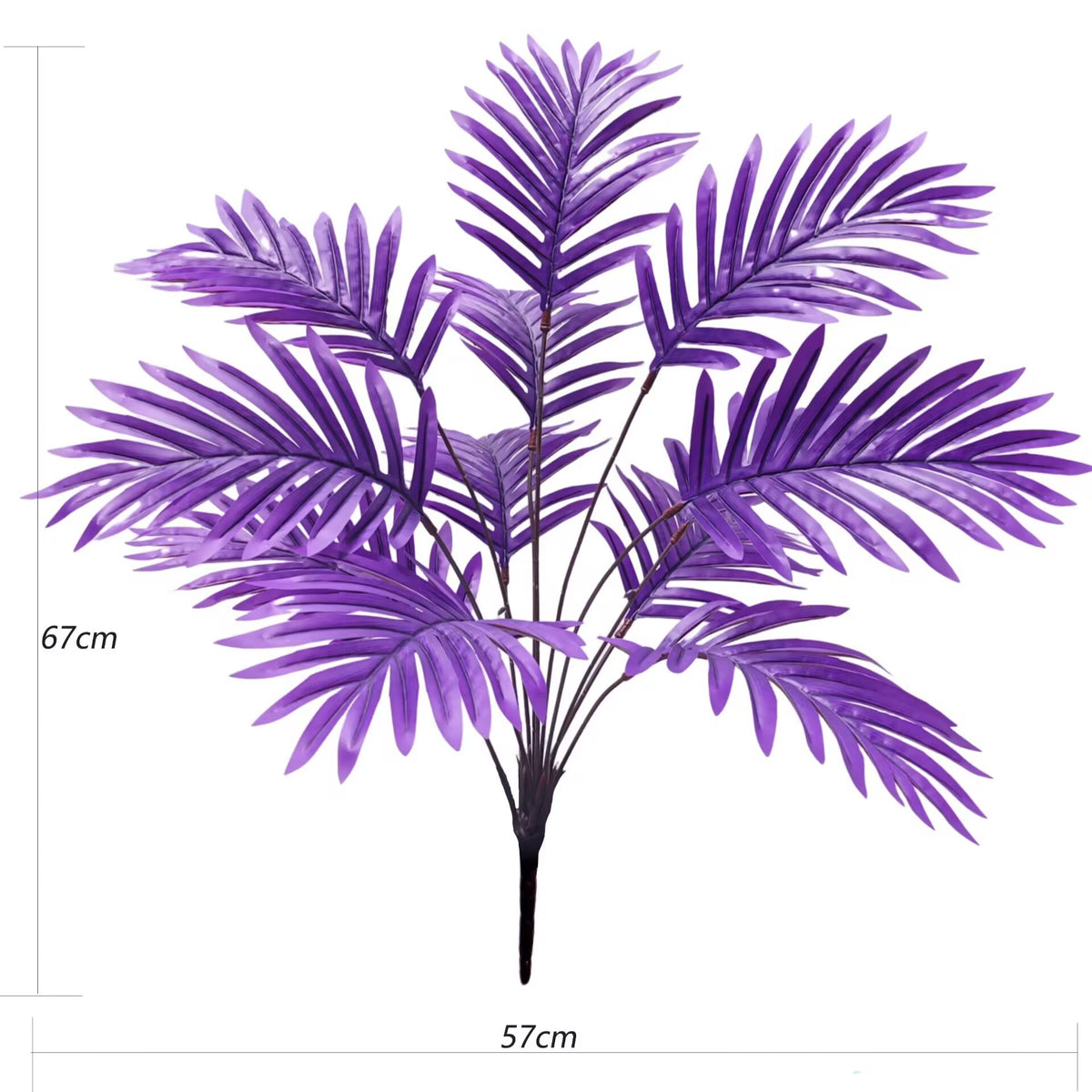 Plante Artificielle Areca, 12 Tiges, 67 cm, Décoration Intérieur et Extérieur, Style Moderne