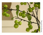 Fausse branche de pommes décoratives, 36 fruits, 105 cm, tissu soie artificielle, décoration intérieure élégante