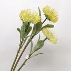 Fleur artificielle chrysanthème vert, tige unique de 58 cm, décoration intérieure style campagne