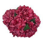 Bouquet d'hortensias artificiels 46 cm – 225 fleurs en soie, décoration mariage, jardin, intérieur/extérieur, ambiance champêtre provençale