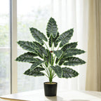 Plante Artificielle Alocasia, Décoration d'Intérieur et d'Extérieur, 60 cm, Style Scandinave