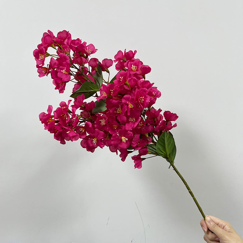Fleur artificielle en polyester teinté, branche de pommier du Japon (74 cm), décoration intérieure élégante, mariage, maison, café