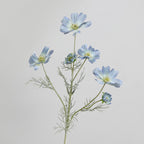 Fleurs artificielles Cosmos, bouquet de 6 tiges en soie polyester, 60 cm, décoration intérieure élégante