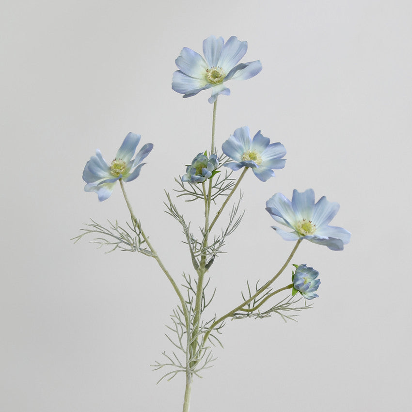 Fleurs artificielles Cosmos, bouquet de 6 tiges en soie polyester, 60 cm, décoration intérieure élégante