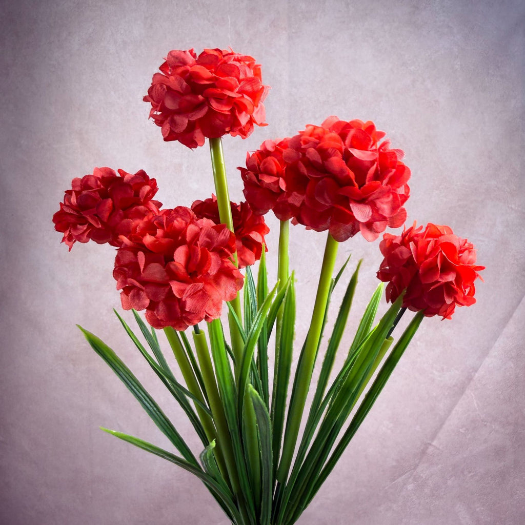 Bouquet de chrysanthèmes globulaires artificiels, 6 têtes, 45 cm, décoration intérieure élégante, mariage, hôtel, bureau