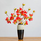 Fleur artificielle de cotonnier, tige unique de 90 cm, 11 têtes, décoration intérieure, style rustique