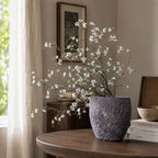 Branche de fleurs artificielles Chimonanthus (faux mimosa), 110 cm, blanc/rose/orange, décoration intérieure élégante, mariage, hôtel, maison