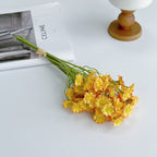 Fleurs Artificielles Marguerites en Soie, Bouquet de 6, 26 cm, Décoration Intérieure, Style Champêtre Provençal