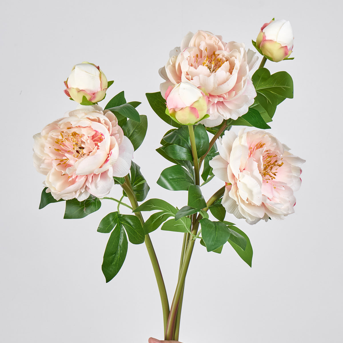 Bouquet de pivoines artificielles en soie 2 têtes, 66 cm, décoration intemporelle pour mariage, maison, bureau, vitrine commerciale