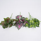 Plante Artificielle en Plastique, Tige Unique de Feuilles de Périlla, 36 cm, Décoration Intérieure Élégante